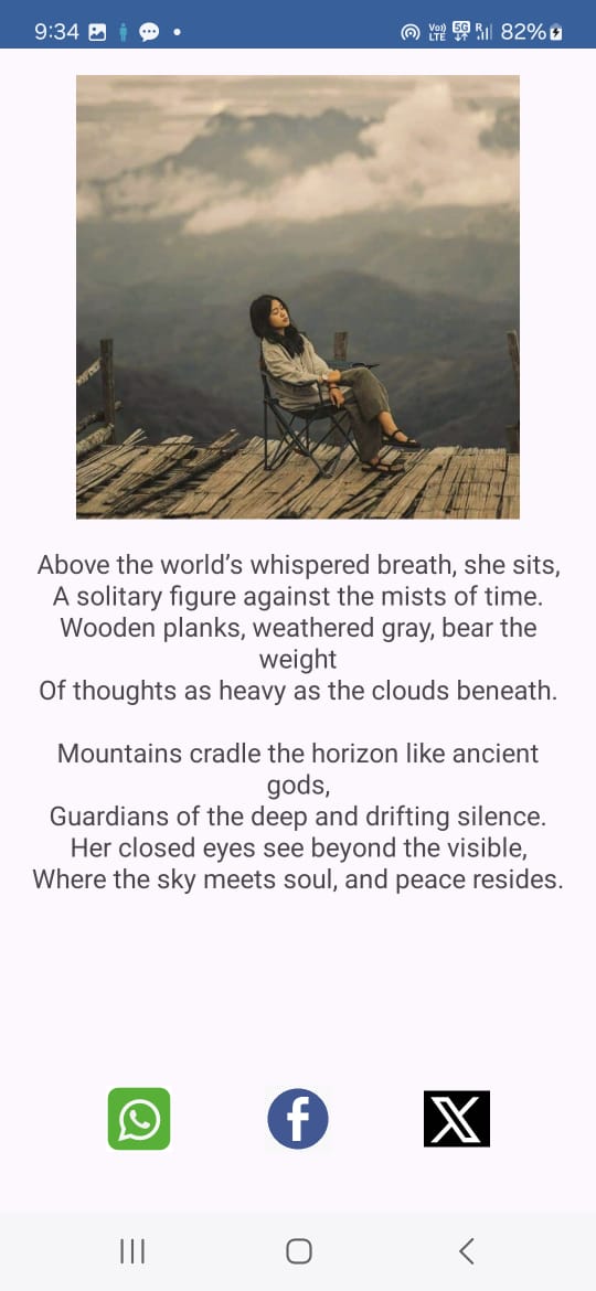 PicPoem Google Play screenshot with a photograph and poem